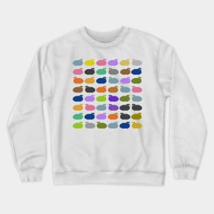 Colorful Cartoon Sheep Pattern Illustration Crewneck Sweatshirt